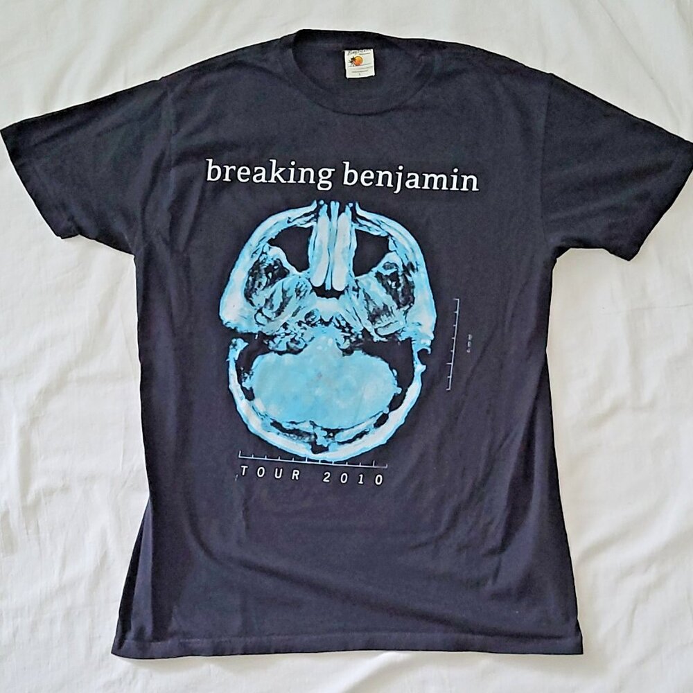 Breaking Benjamin 2010 Tour T-shirt US Canada Large Licenced VG Cond